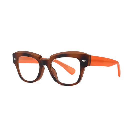 Maje Striped Brown/Orange Blue light Reader
