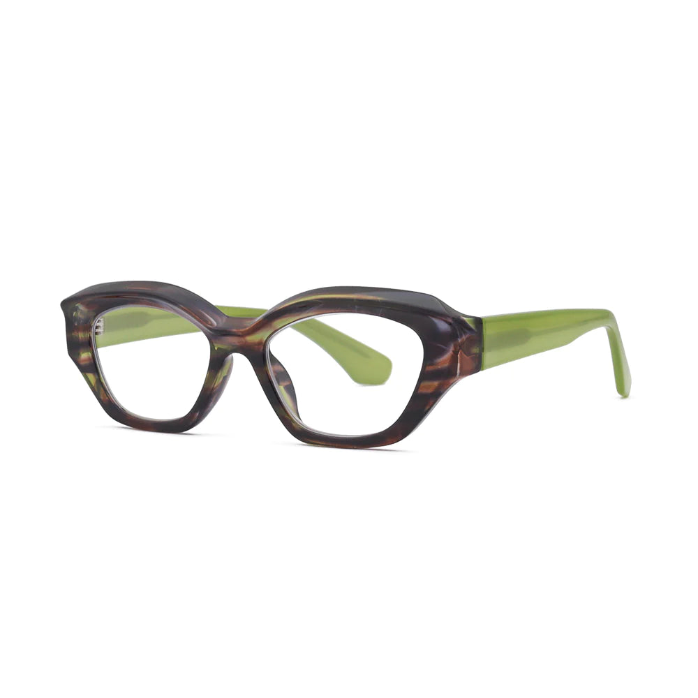 Piper Brown Green Stripes/Lime Green Bluelight Reader