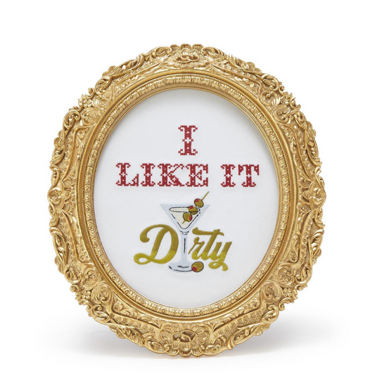 Embroidered Cross Stitch Framed Art