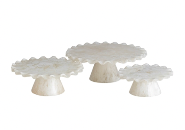 White Resin Cake Stand
