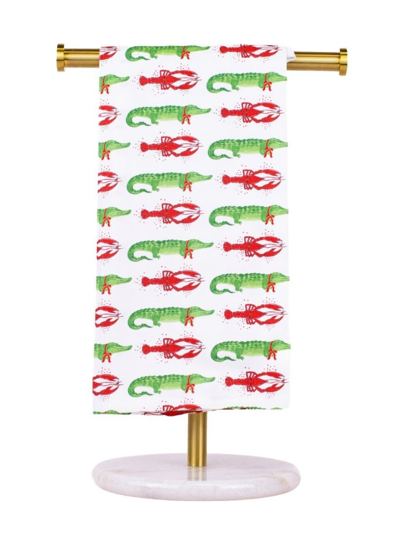 Cajun Christmas Hand Towel