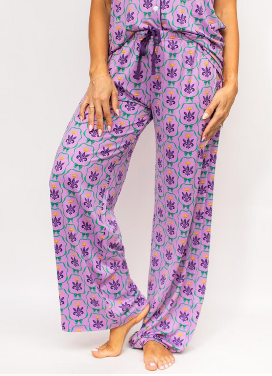 Mardi Bow Pajama Set