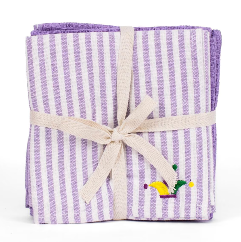 Interwoven Mardi Gras Crown Hand Towel - Thumbnail 2