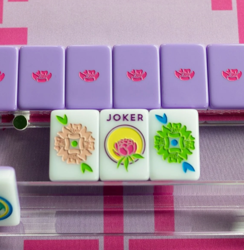 Lilac Mahjong House Tiles