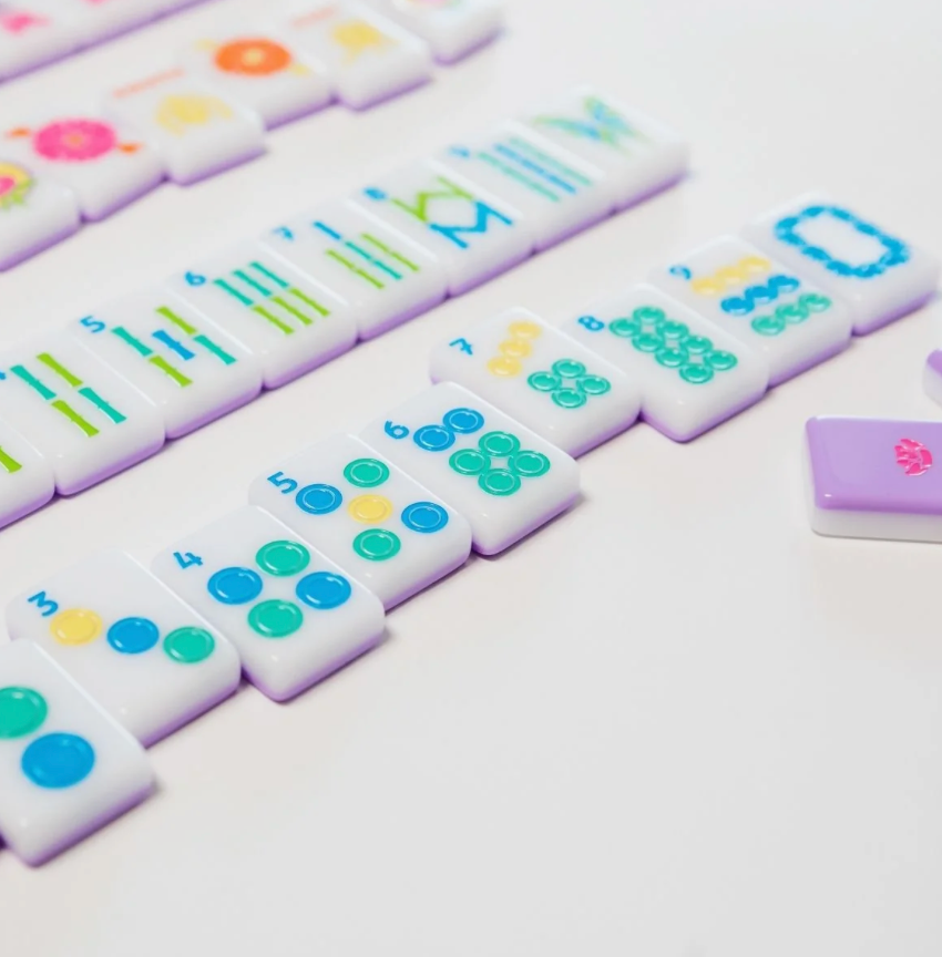 Lilac Mahjong House Tiles