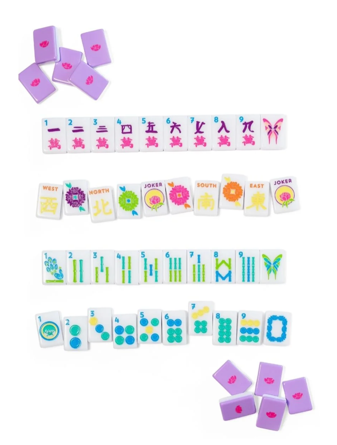 Lilac Mahjong House Tiles