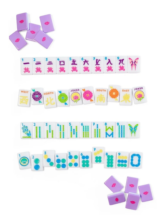 Lilac Mahjong House Tiles