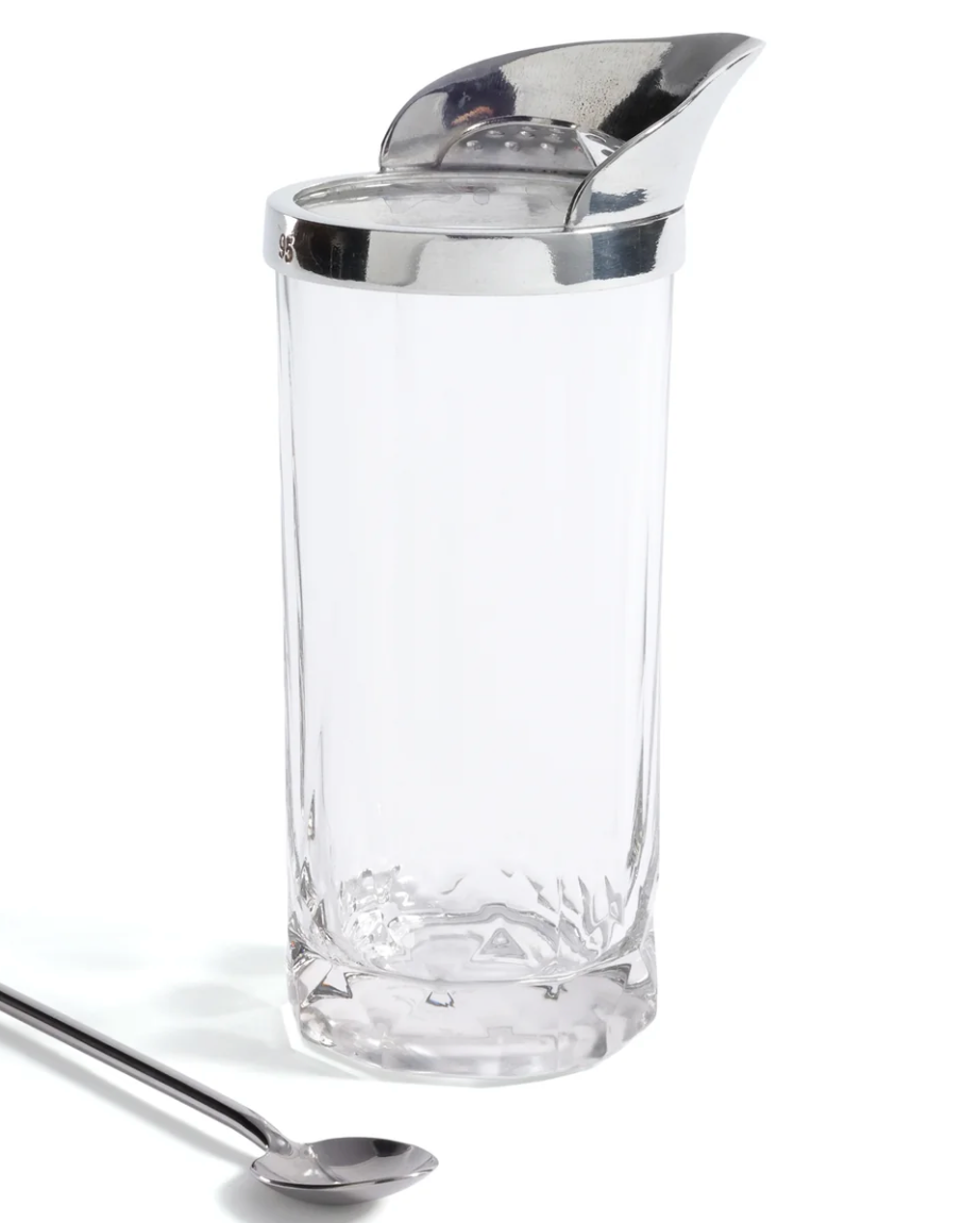 St. Anton Pewter and Glass Cocktail Shaker with Stirrer