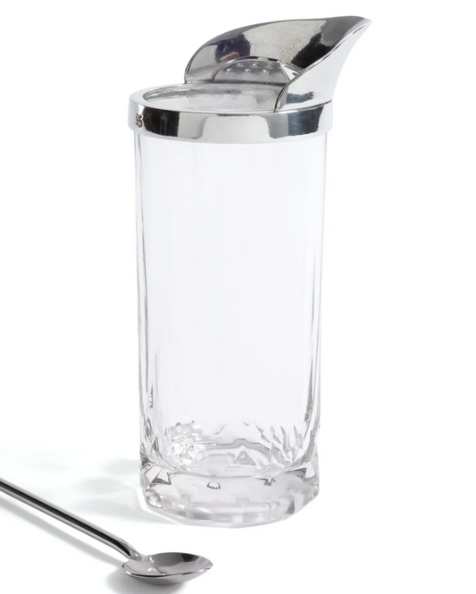 St. Anton Pewter and Glass Cocktail Shaker with Stirrer