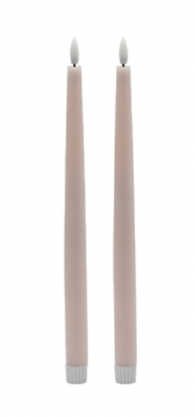 Tall Flameless Taper Candle Set of 2