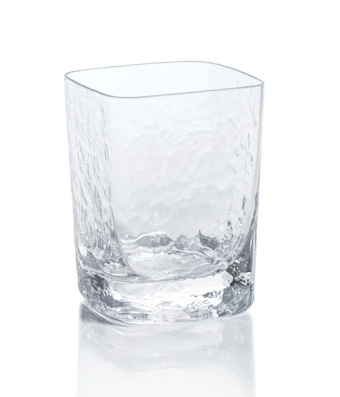 Punta Mita Hammered Rocks Glass