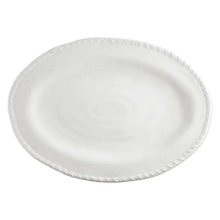 Rope Border Melamine Platter