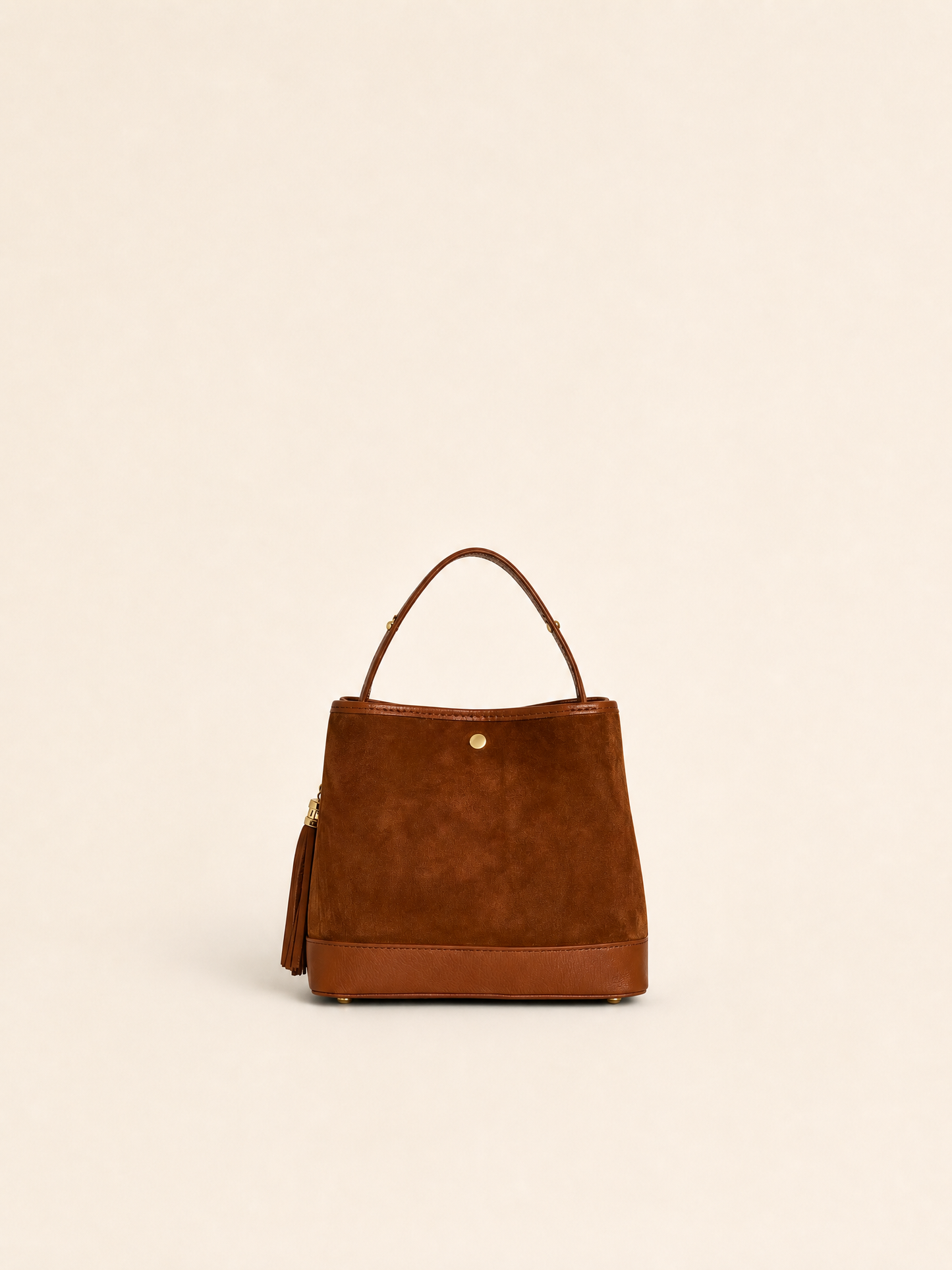 Italian Suede Bucket Bag