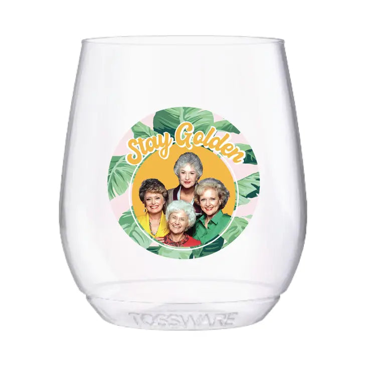 Stay Golden Stemless Tossware Cups