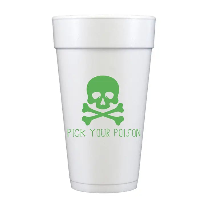 Pick Your Poison Foam Cups