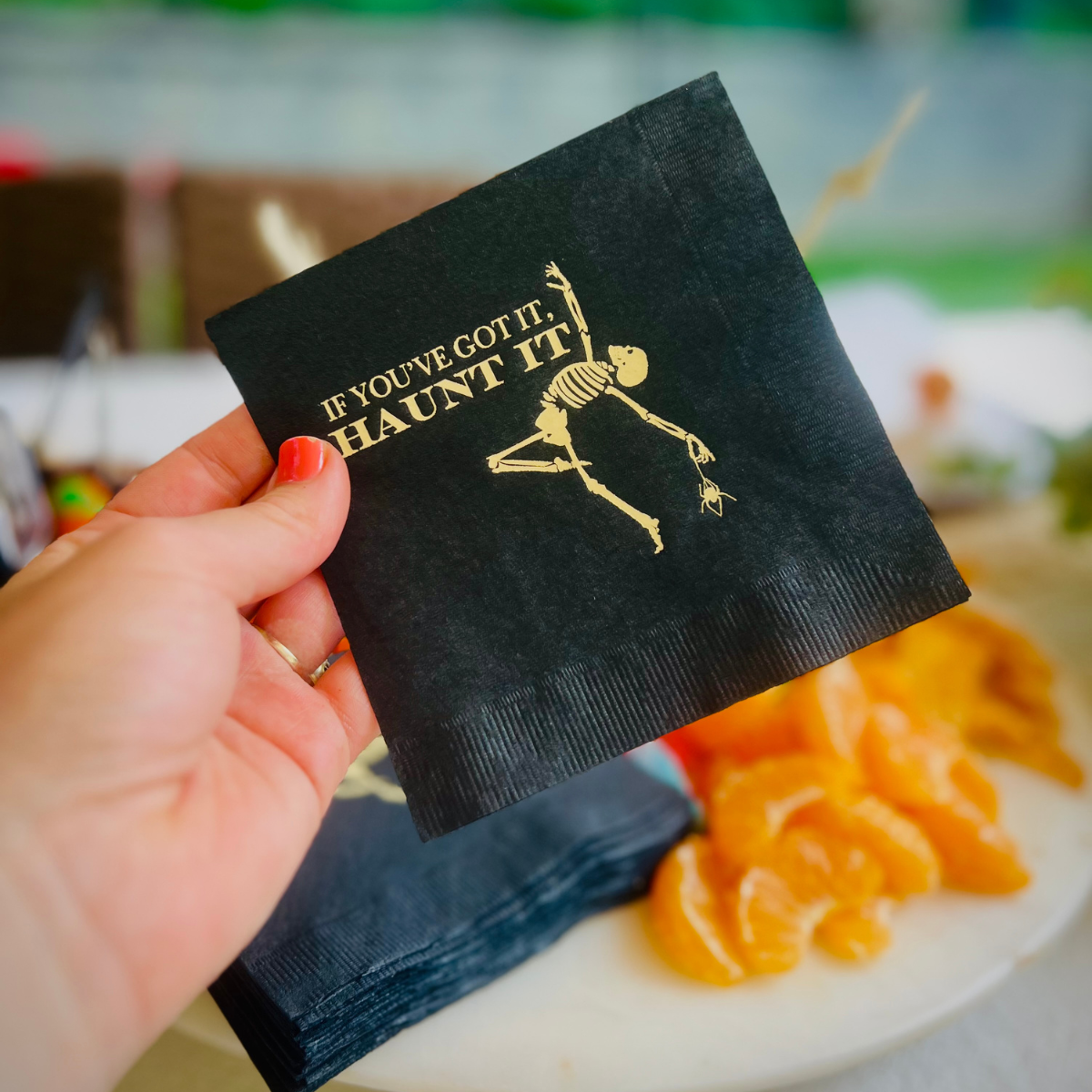 If You've Got It Haunt It Halloween Cocktail Paper Napkins