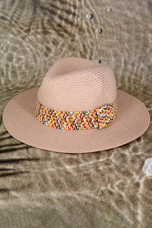 Multi Color Strawband Straw Hat