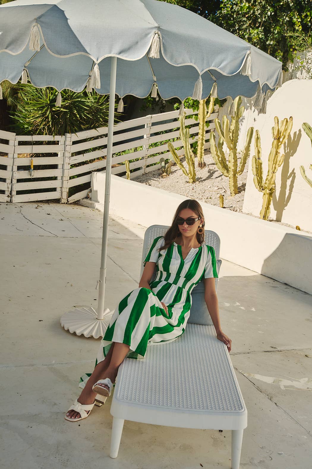 Pilmar Striped Rony Smocked Maxi Dress