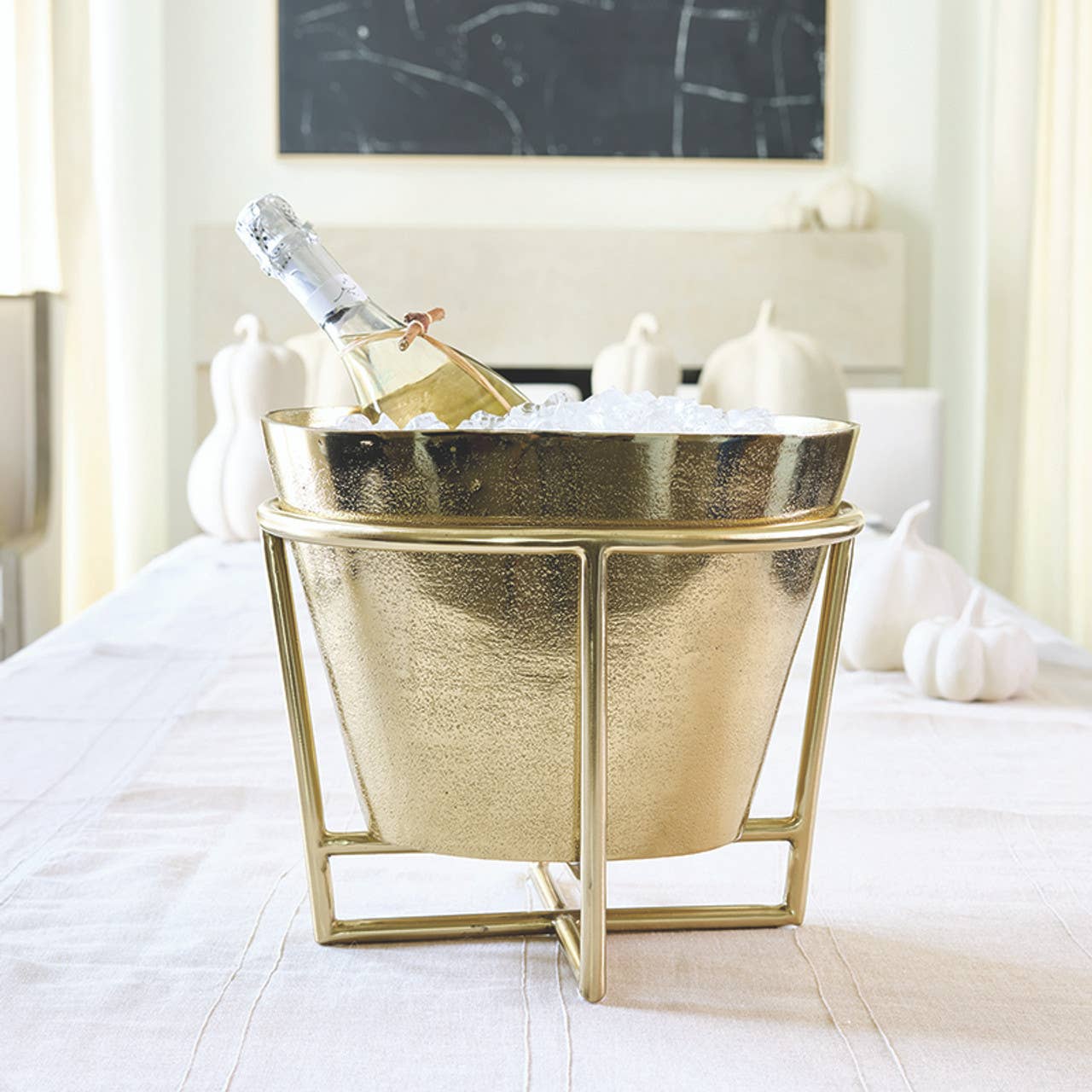 Gold Aluminum Champagne+ Wine Bucket