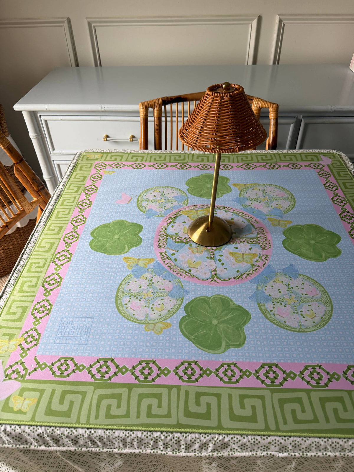 Greer Papillon Society 32.5”x 32.5” Mahjong Mat