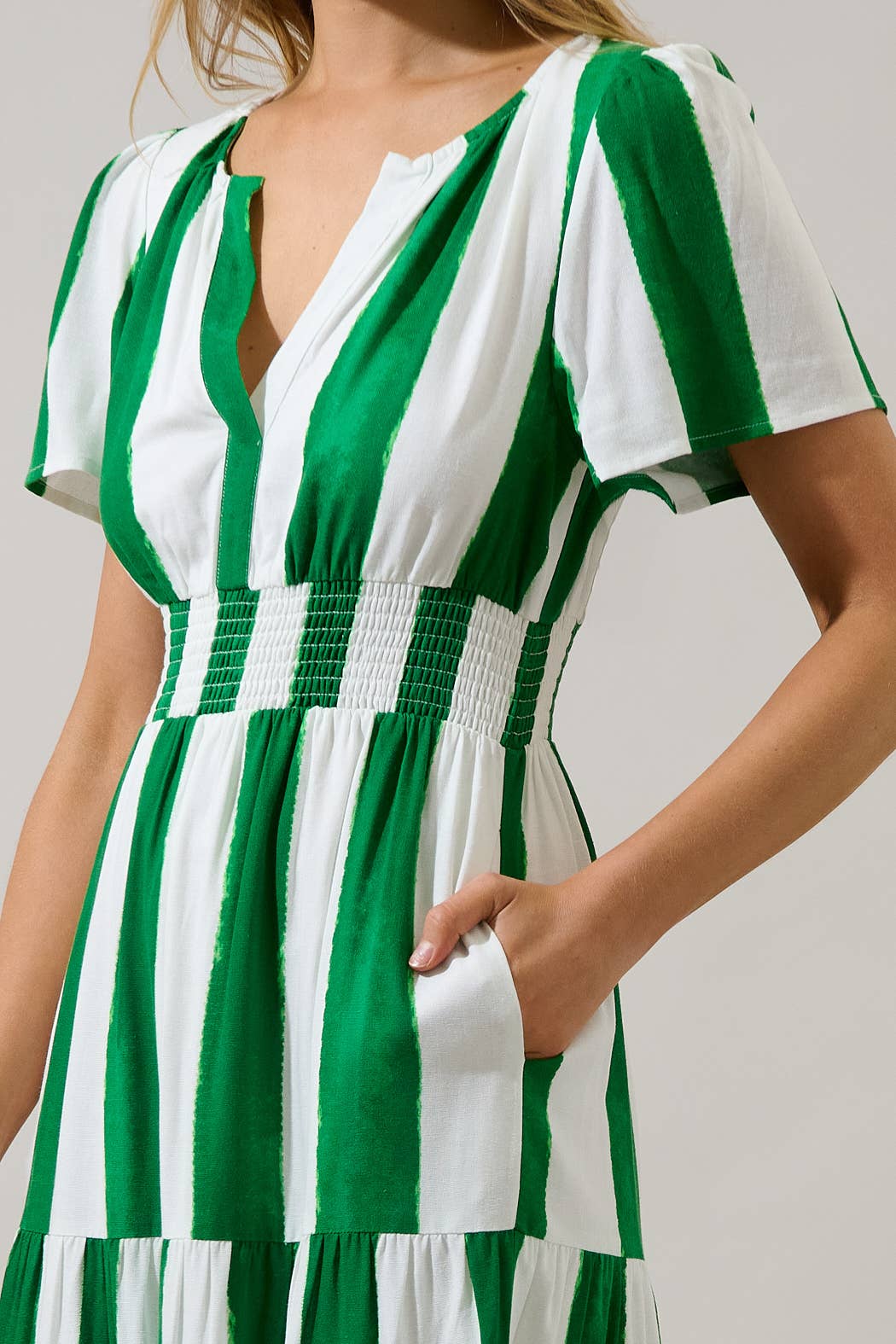 Pilmar Striped Rony Smocked Maxi Dress