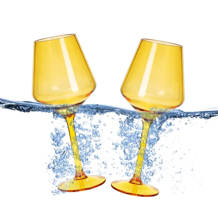 Acrylic Floating Wine Glass