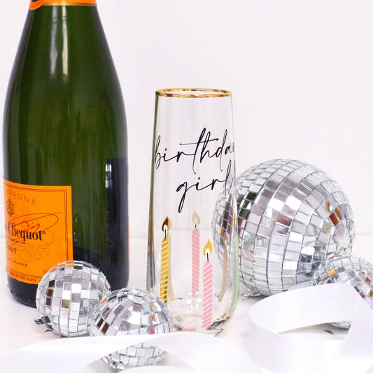 Birthday Girl Stemless Champagne Flute