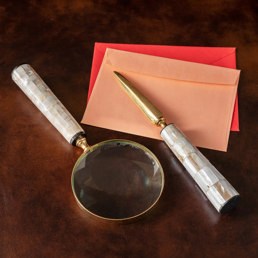 Vintage Pearl Handle Magnifier & Letter Opener