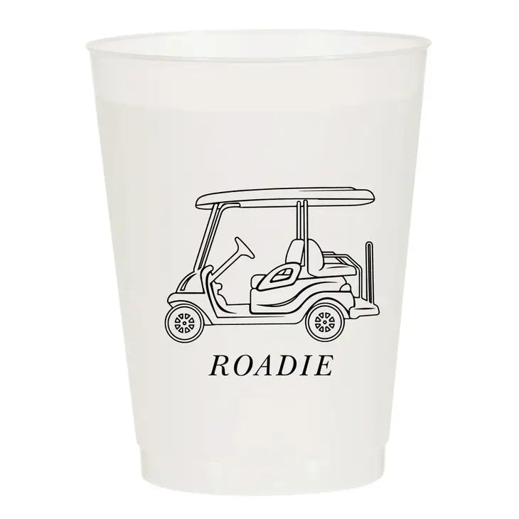 Golf Cart Roadie Frosted Cups