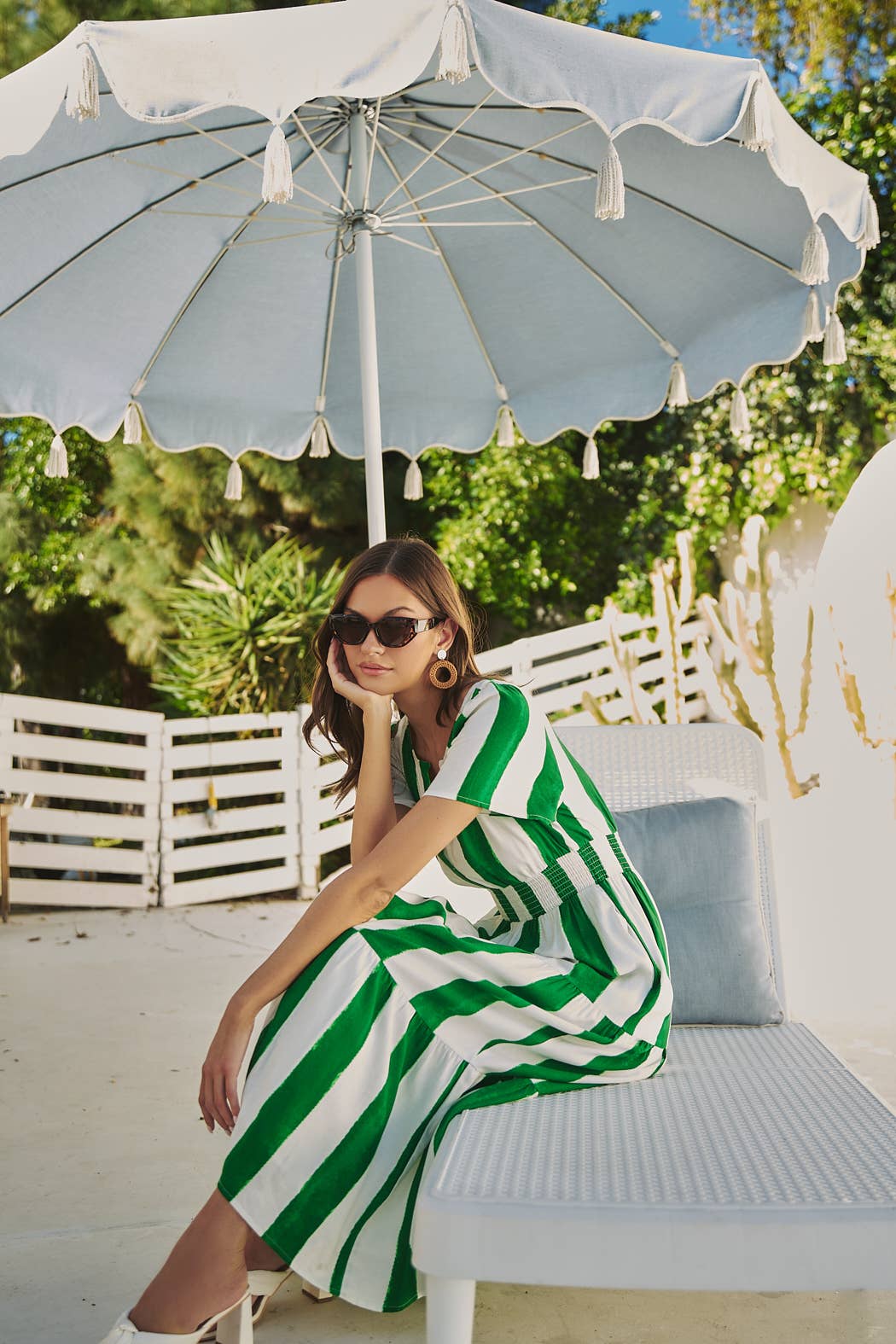 Pilmar Striped Rony Smocked Maxi Dress