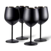 Load image into Gallery viewer, Matte Black Wine Glass
