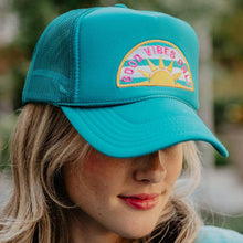 Load image into Gallery viewer, Good Vibes Only Trucker Hat
