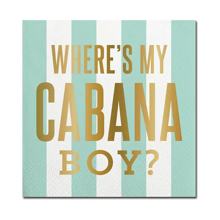 Where's My Cabana Boy Cocktail Napkins