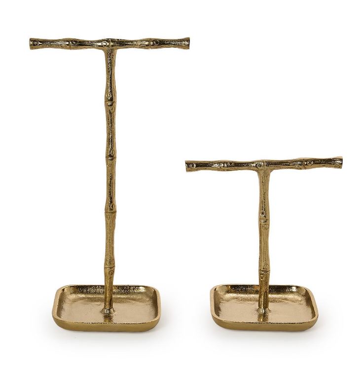 Gold Bamboo Jewelry  Set of 2