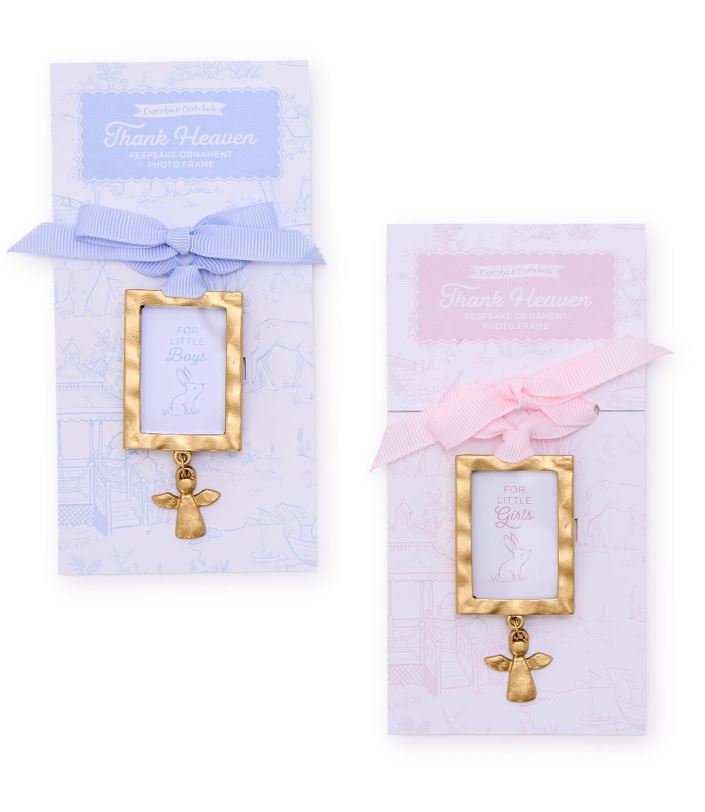 Thank Heaven Keepsake Ornament Photo Frame with Angel Charm