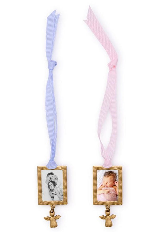 Thank Heaven Keepsake Ornament Photo Frame with Angel Charm