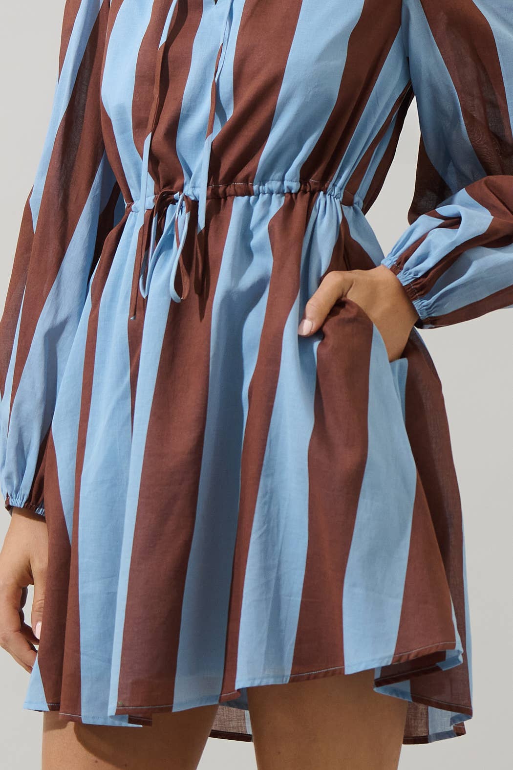 Evabelle Stripe Viany Shift Mini Dress