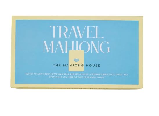 The Mahjong House Travel Mahjong Set - Butter Yellow