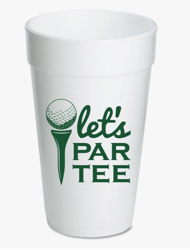 Let's Par Tee Golf Masters To Go Foam Cups