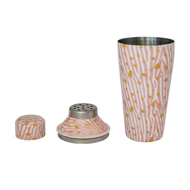 Zebra Metal Cocktail Shaker