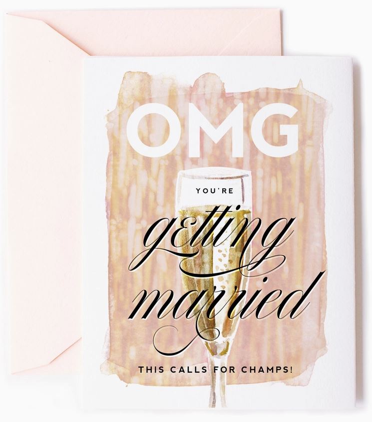 Omg You're Getting Married - Engagement Greeting Card