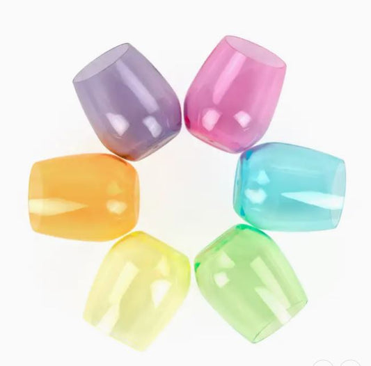 Acrylic Stemless Wine Glasses Set