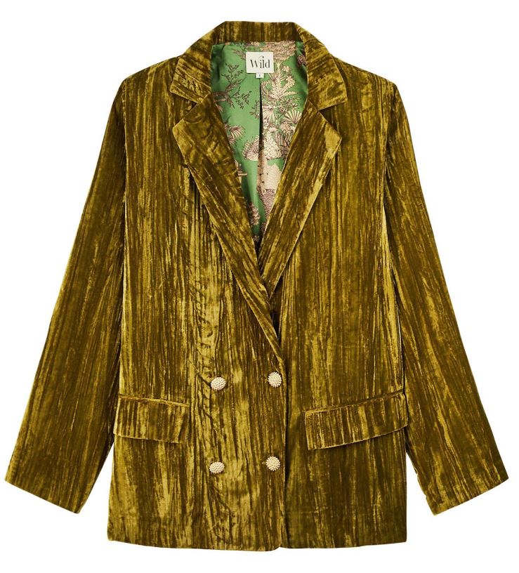 Crushed Velvet Blazer