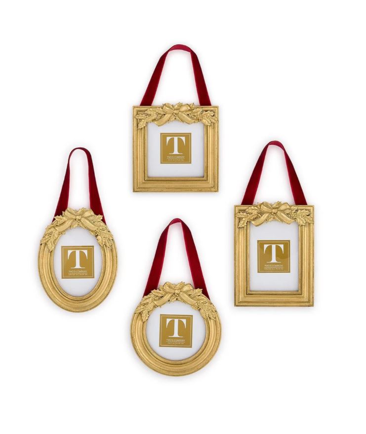 Holly Leaves Photo Frame & Ornament