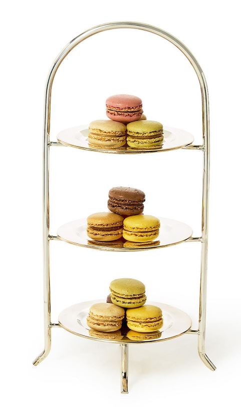 Three-Tiered Silver Serving Stand