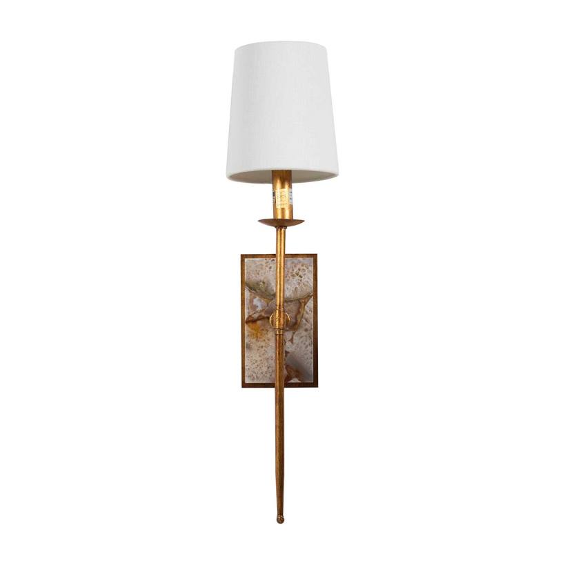 Garnet Sconce - Gold