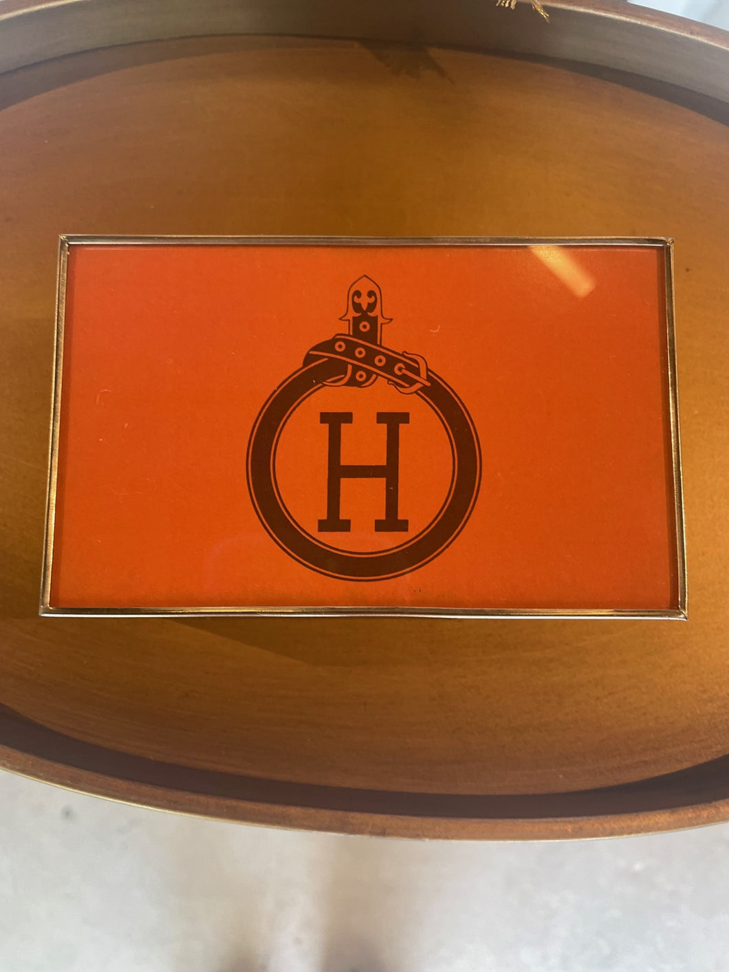 Orange H Matchbox Cover