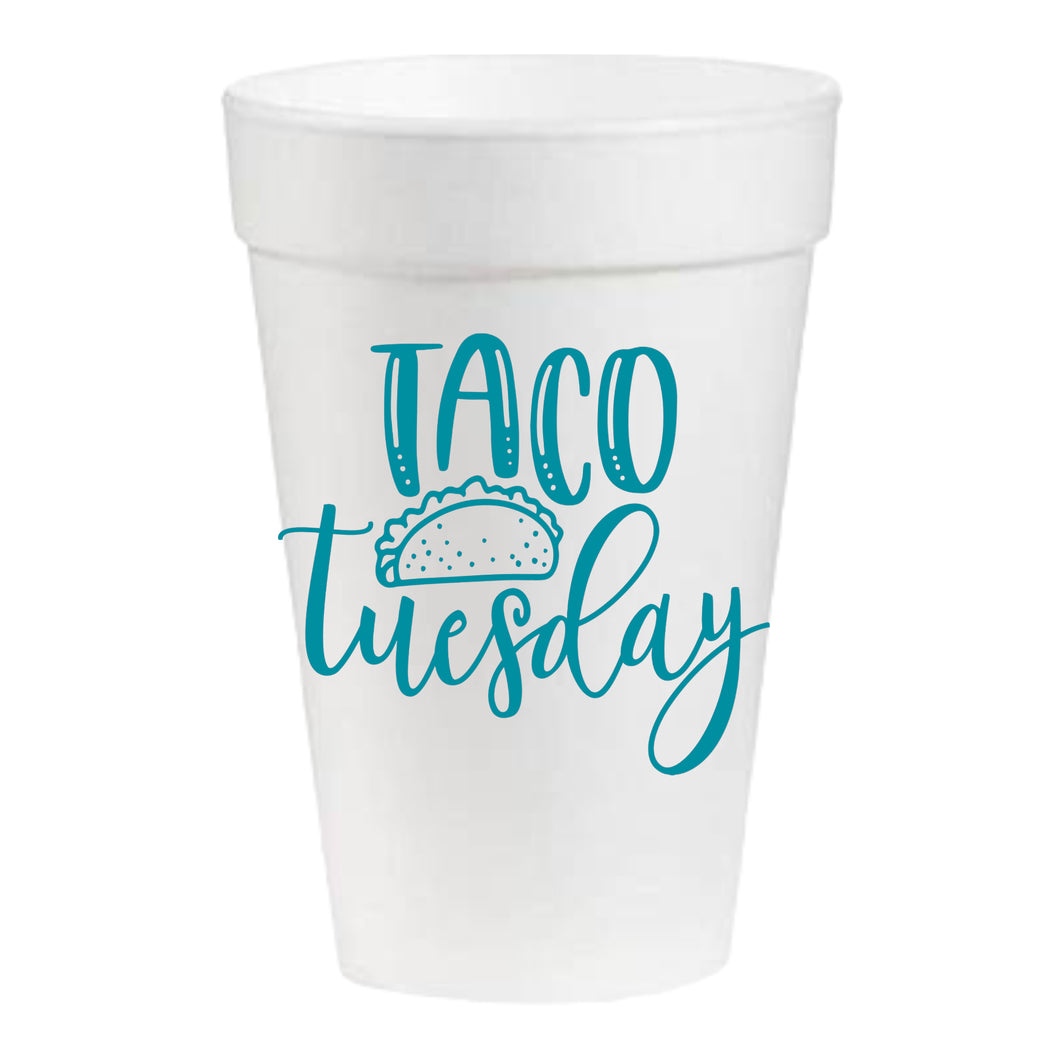 Taco Tuesday Foam Cups