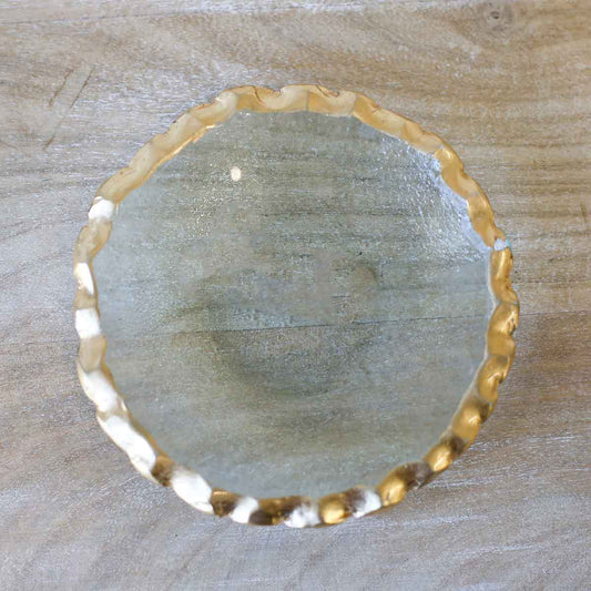 Gold Edged Trinket Dish