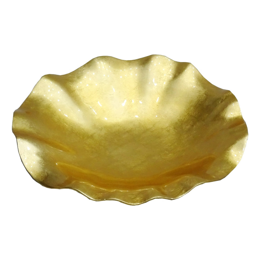 Lotus Gold Leaf Lacquer Tray